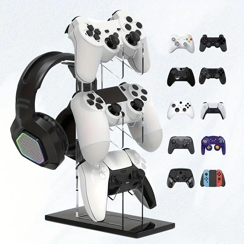 3-layer Gaming Controller Stand & Headphone Stand, Storage Charger Stand For PS5 S4 Controller, Controller Holder Headset Stand, Smartphone Console Gaming Accessories, Gaming Products, Back to School Gifts