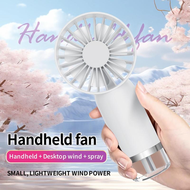 Handheld Misting Fan, USB Rechargeable Handheld Spray Fan, Portable Handheld Spray Fan, Portable Fan for Home, Office, Travel, Outdoor, Back to School Gifts