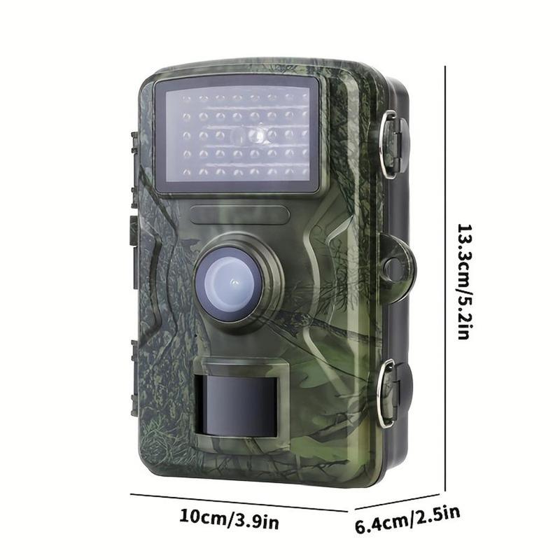 2.0 Inch Screen Trail Camera, 10m Night Vision 0.8 Seconds Trigger Time Outdoor Wildlife Monitoring Camera, Camera for Hunter & Nature Lovers