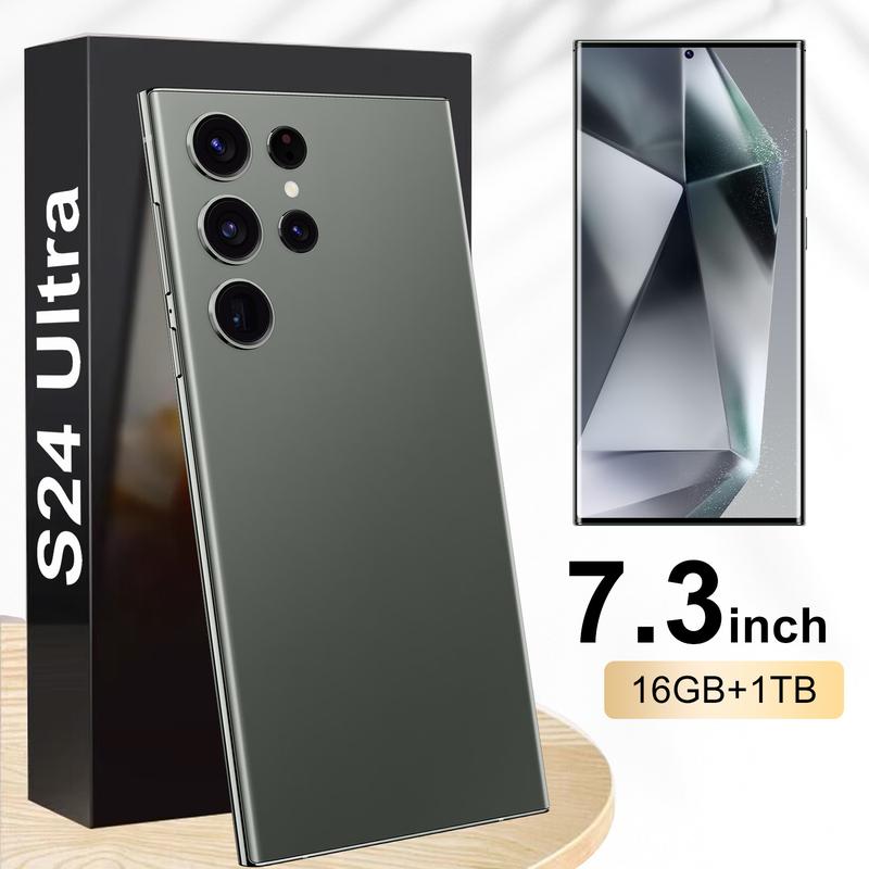 Hot style Original S24 Ultra Smartphone Network 7.3inch 16GB+1TB Android Mobile Phones Unlocked 7000mAh 50MP+108MP 5G Cellphone NFC