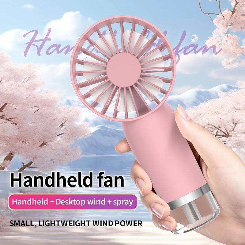 Handheld Misting Fan, USB Rechargeable Handheld Spray Fan, Portable Handheld Spray Fan, Portable Fan for Home, Office, Travel, Outdoor, Back to School Gifts