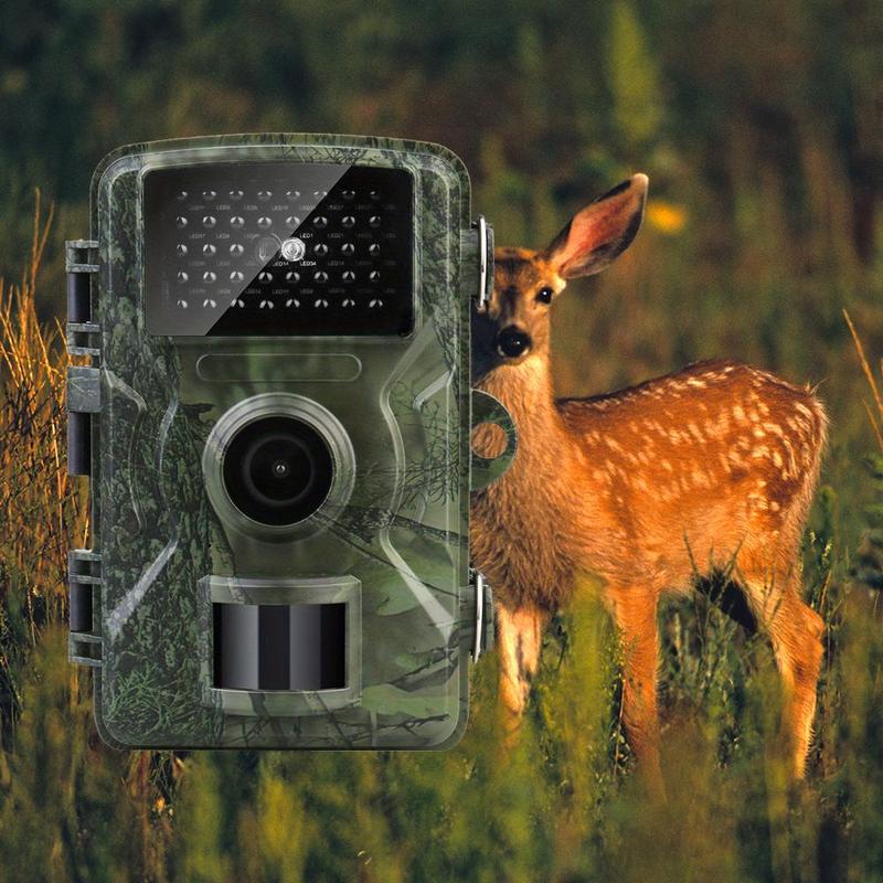 2.0 Inch Screen Trail Camera, 10m Night Vision 0.8 Seconds Trigger Time Outdoor Wildlife Monitoring Camera, Camera for Hunter & Nature Lovers