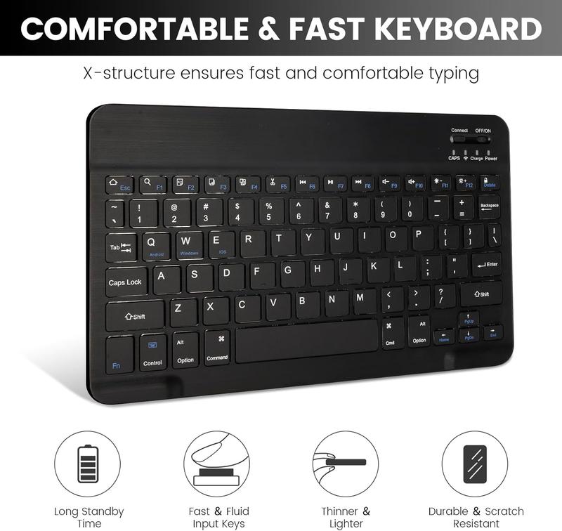 Wireless Keyboard Case with Mouse for iPad 10th Generation 10.9