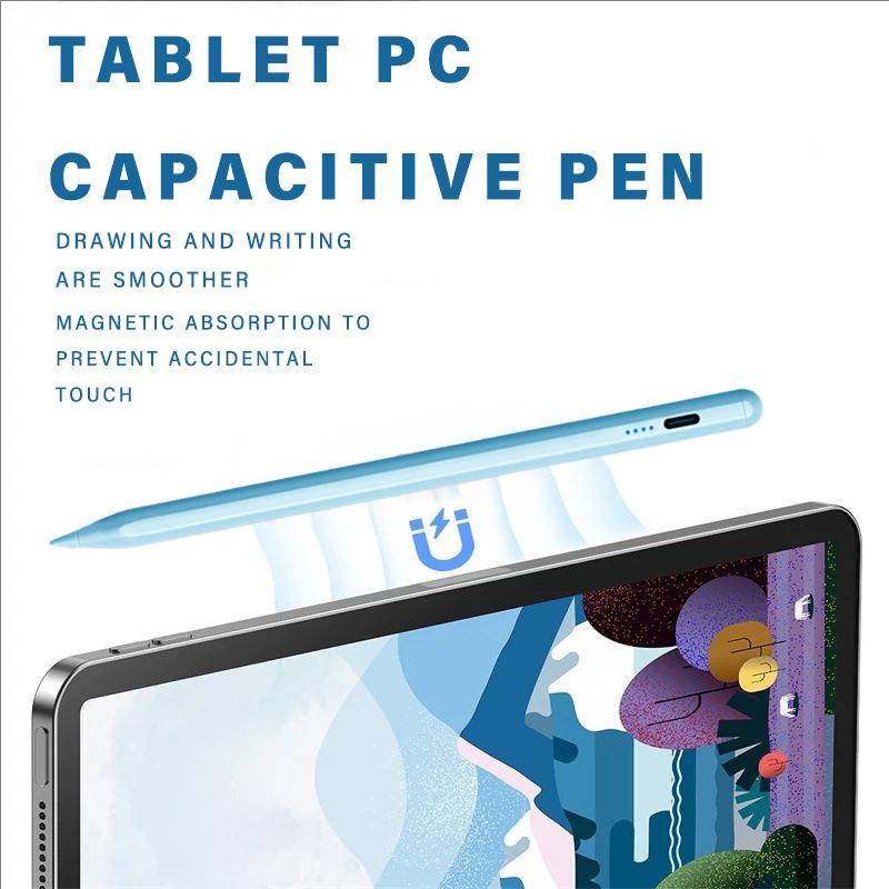 Active Stylus Pen with Anti-palm Rejection, Capacitive Pen with Tilt Function & Magnetic Attachment, Tablet & Computer Accessories for iPad