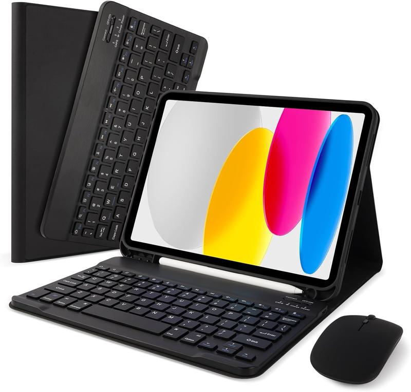 Wireless Keyboard Case with Mouse for iPad 10th Generation 10.9