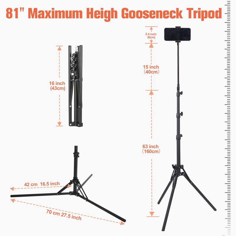 Phone Floor Tripod Stand, Lusweimi 82