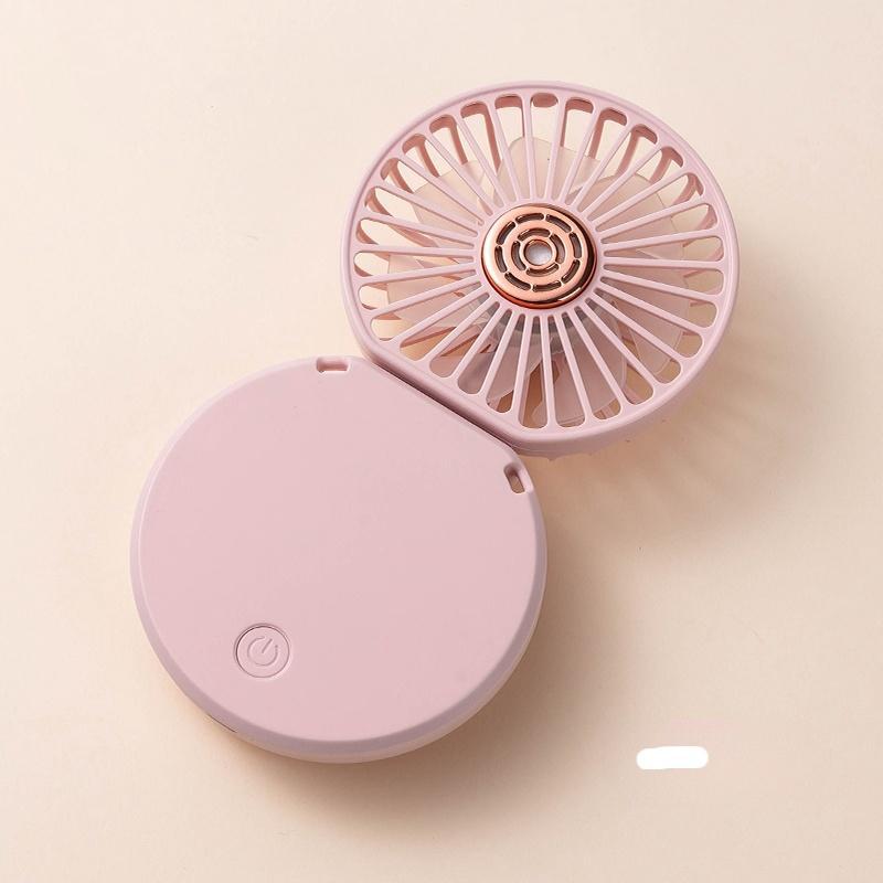 Portable Foldable Fan, 1 Count USB Rechargeable Fan with Digital Display, Foldable Desktop Fan, Multifunctional Fan for Home Office Outdoor Travel