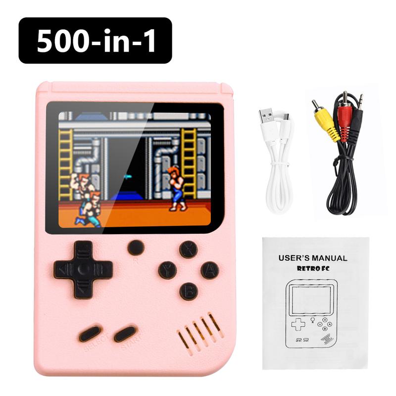 500 Games In One Portable Mini Electronic Video Game Player Kids Electronic Game Toy For Children Handheld Game Console