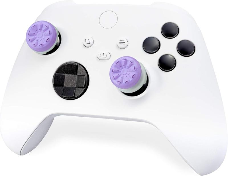 Gaming Thumbsticks For Xbox, Superior Precision, Anti slip,Comfort, 1 High-Rise & 1 Mid-Rise, Controller Gamepad accessories, Performance Purple control grips joystick, accessories for xbox High-Performance Thumb thumbstick