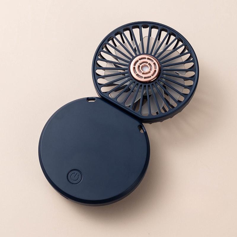 Portable Foldable Fan, 1 Count USB Rechargeable Fan with Digital Display, Foldable Desktop Fan, Multifunctional Fan for Home Office Outdoor Travel