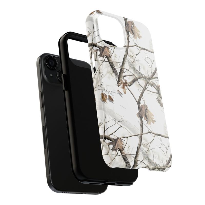 Real Tree White Camo iPhone Case, Camo iPhone Case, Outdoors camo iPhone case