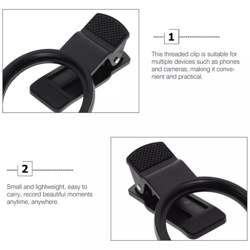 52mm Effects Filter Clip, Universal Phone Lens Filter Clip, Phone Camera Lens Attachment, Mobile Phone Accessories for Most Smartphone