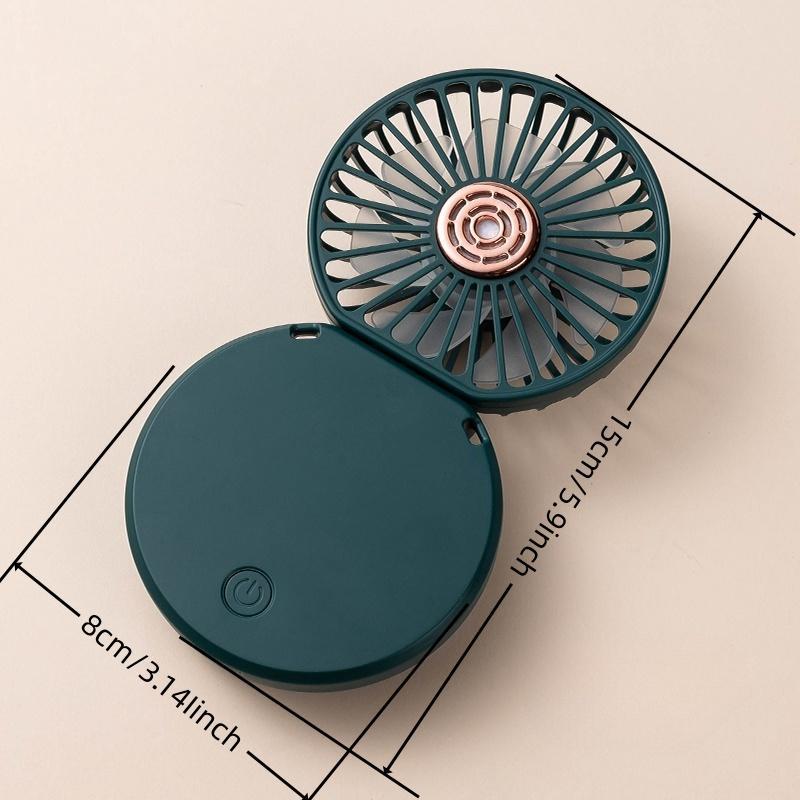 Portable Foldable Fan, 1 Count USB Rechargeable Fan with Digital Display, Foldable Desktop Fan, Multifunctional Fan for Home Office Outdoor Travel