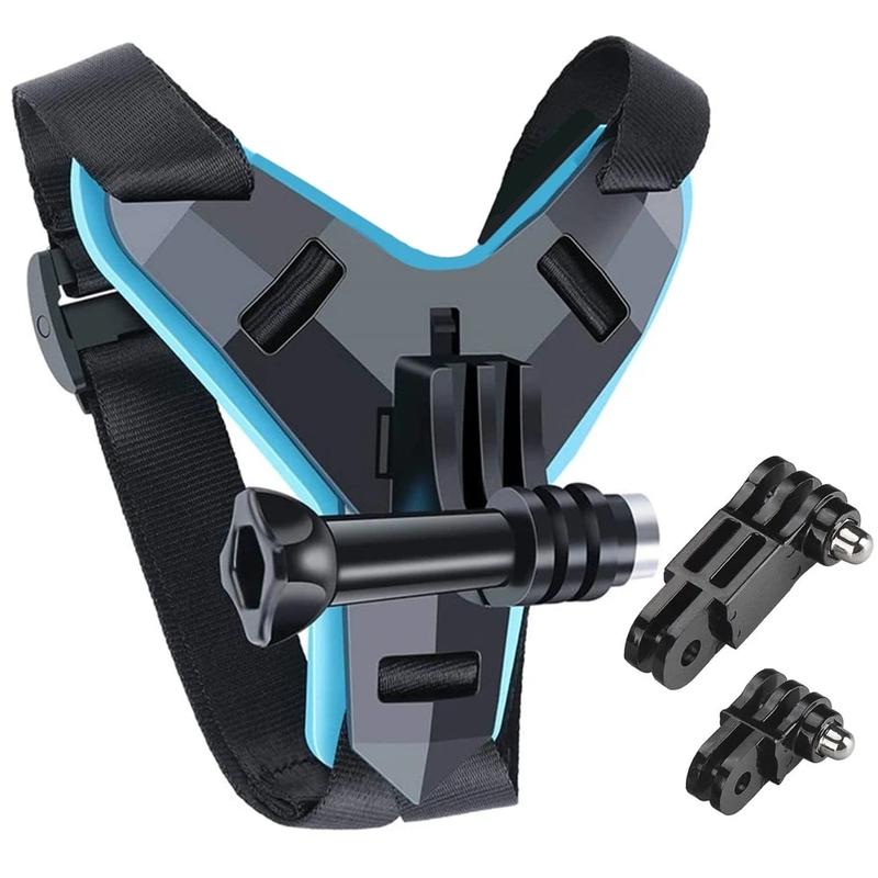 Helmet Strap Mount For Gopro Hero 11 10 9 8 7 6 5 4 3 Motorcycle Yi Action Sports Camera Mount Full Face Holder Accessories