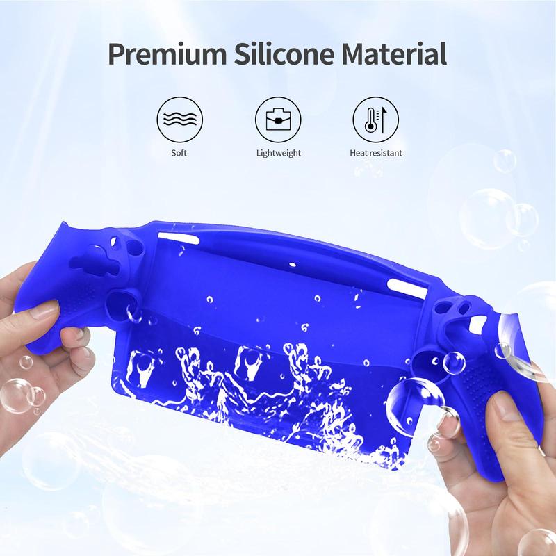 Silicone Protective Case with Stick Caps, Protective Cover Compatible with PlayStation Portal, Console Accessories