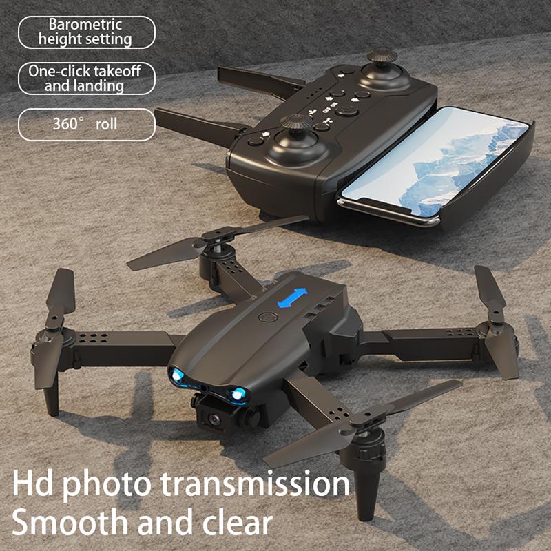 Dual Camera Drone - Foldable Quadcopter With App Control, Perfect Gift For Christmas, New Year Celebrations, Fpv Rechargeable