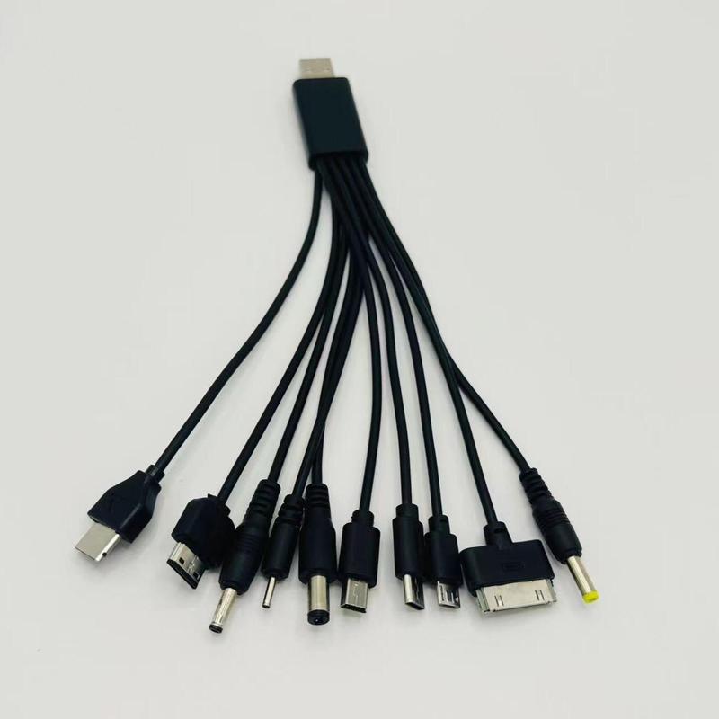 10 In 1 Data Cable, Wide Application Charger Power Supply, Portable Power Cable for Multiple Devices