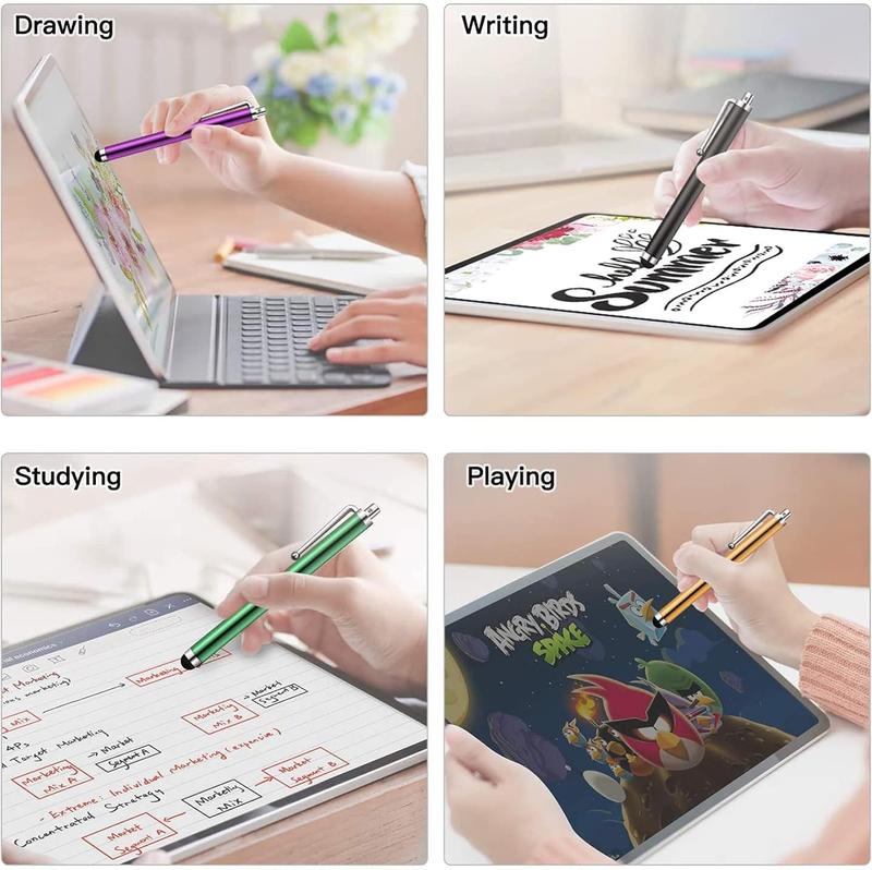 12 Pack Stylus Pen, Stylus Pens for Touch Screens Tablets Android  Smartphones  Galaxy (Multicolored)