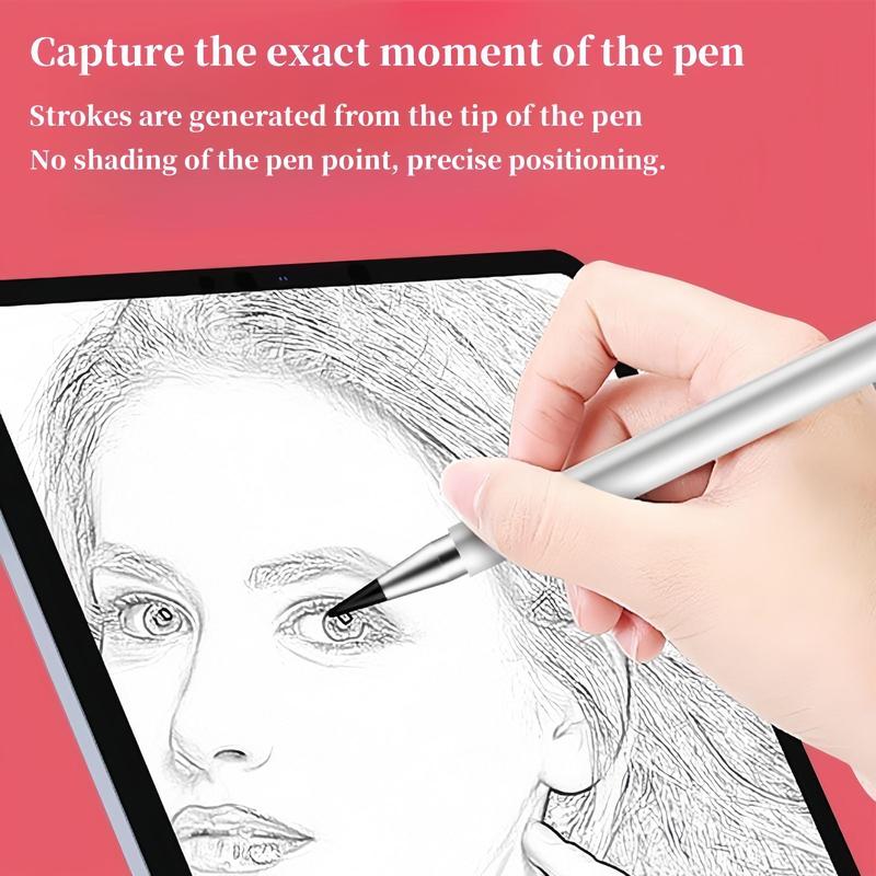 3 in 1 Stylus Pen, High Sensitivity & Fiber Tip Stylus Pen, Non-sharpening Eternal Pencil, Tablet & Computer Accessories for iPad, iPhone, Android Tablets