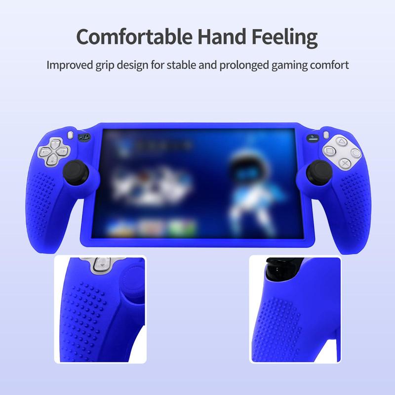 Silicone Protective Case with Stick Caps, Protective Cover Compatible with PlayStation Portal, Console Accessories