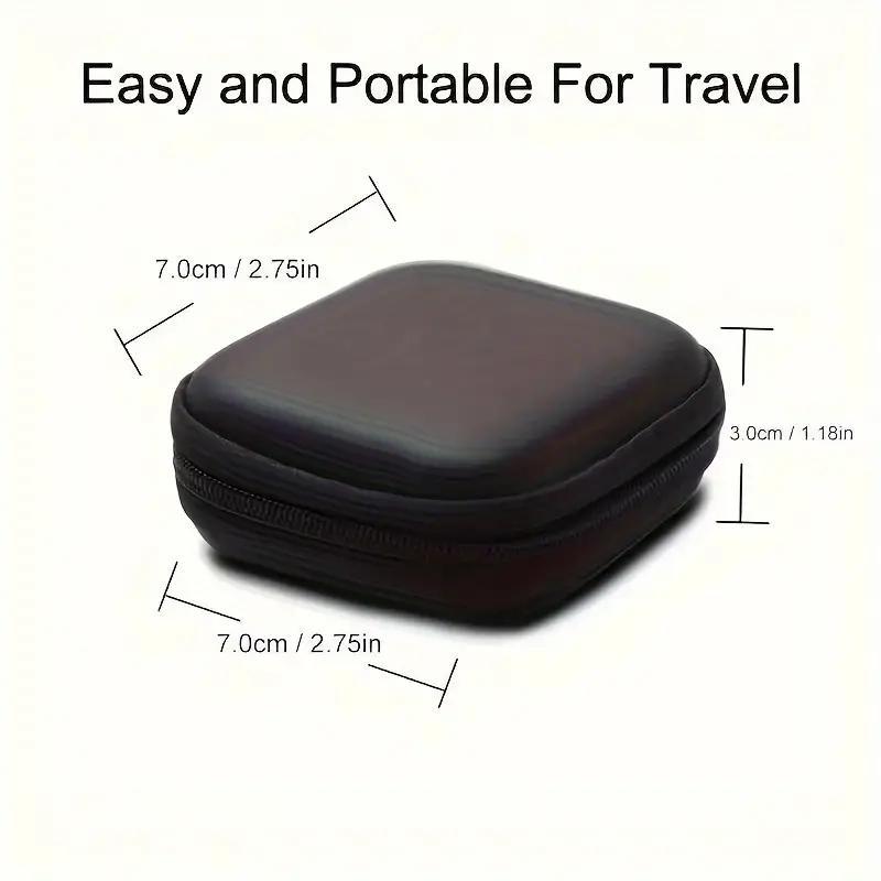 Portable Headphone Case, Durable Storage Box for AirPods & Ear Pads & Wireless Headphones, Headset Storage Case for Home Office