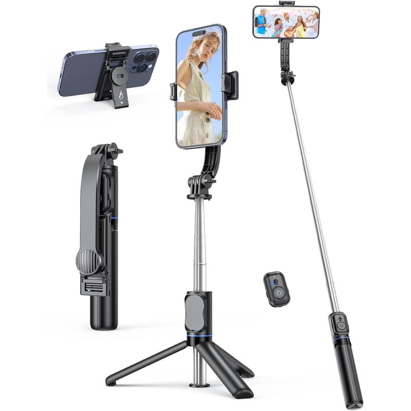 Selfie Stick Tripod with Detachable Phone Holder, 41.7