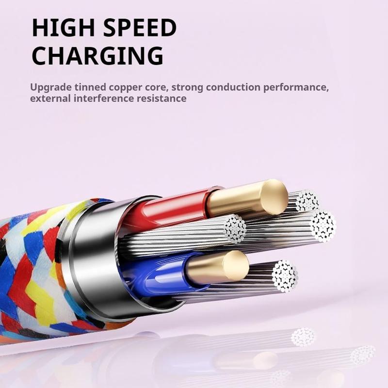 Phone Lanyard Charging Cable Crossbody, 2 in 1 Clip and Go Phone Strap - 100W Fast Charging Universal Type-C or LIghtning, 4FT Braided Cable, Alloy Buckle, Compatible with iPhone, iPad, Samsung, Laptops and Gaming Consoles fast charge