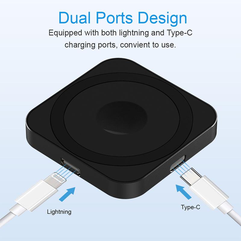 15W 3-in-1 Portable Magnetic Wireless Charger, Cellphone Charging Station for iPhone & Watch & AirPods, Portable Charger Station for Electronic Devices, Fall Gift