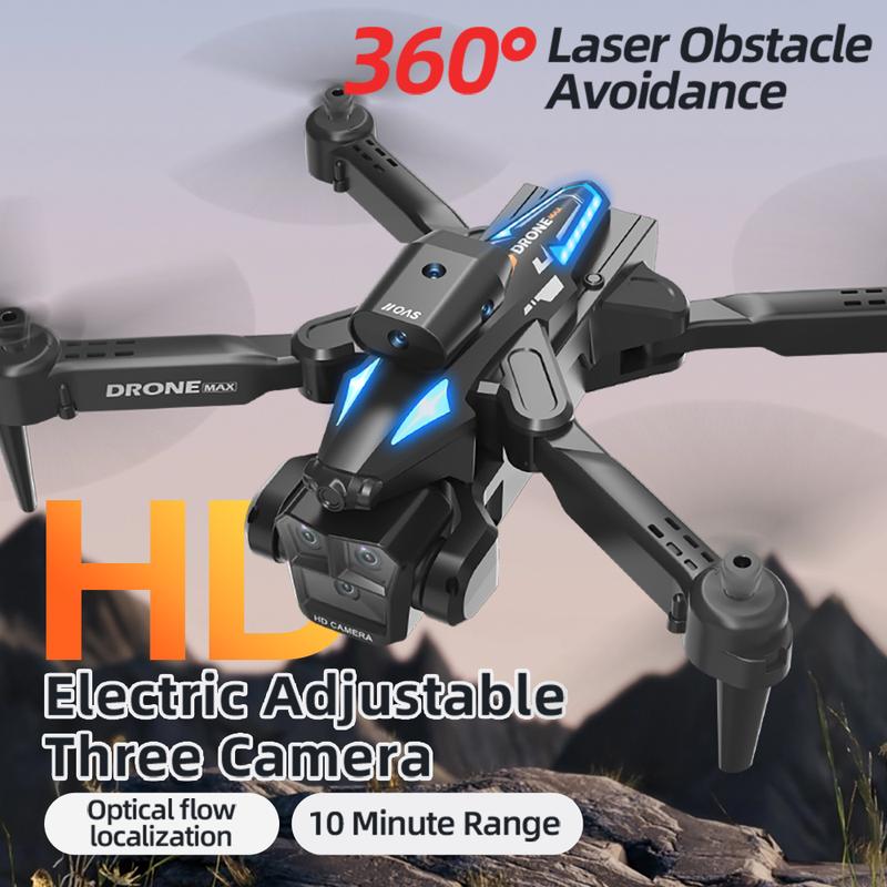 H15-Drones Adult drone with 4K HD dual camera, mini drone for children, obstacle avoidance on all sides,remote control helicopter toy, gift for boys and girls, altitude hold, one-button start,3D flip Foldable Foldable