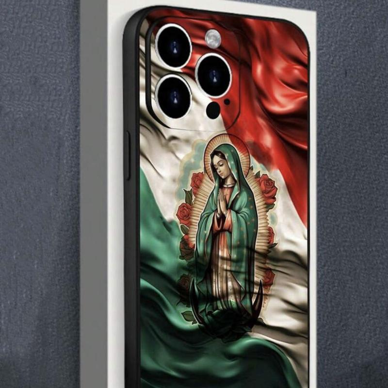 Mexican Flag Pattern Phone Case, Anti-drop Cellphone Protective Case, Total Protective Shockproof Mobile Phone Cover for iPhone 11 12 13 14 15 Pro Max