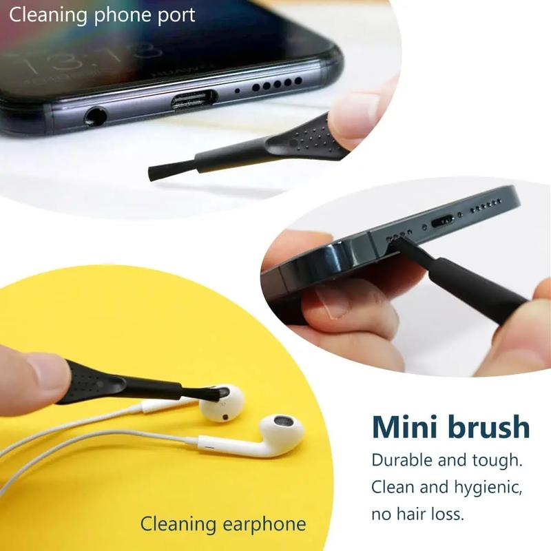 Mobile Phone Charging Port Dust Plug Removal Cleaner Kit for Iphone Samsung Xiaomi Universal Phones Dustproof Cleaning Brush Does not apply