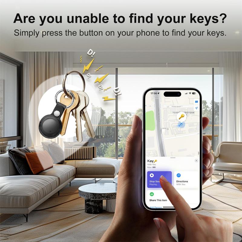 Mini IP67 Waterproof Smart Tracker, Portable Anti-lost Bluetooth-compatible Key Finder, Compact Tracking Locator Compatible with iPhone