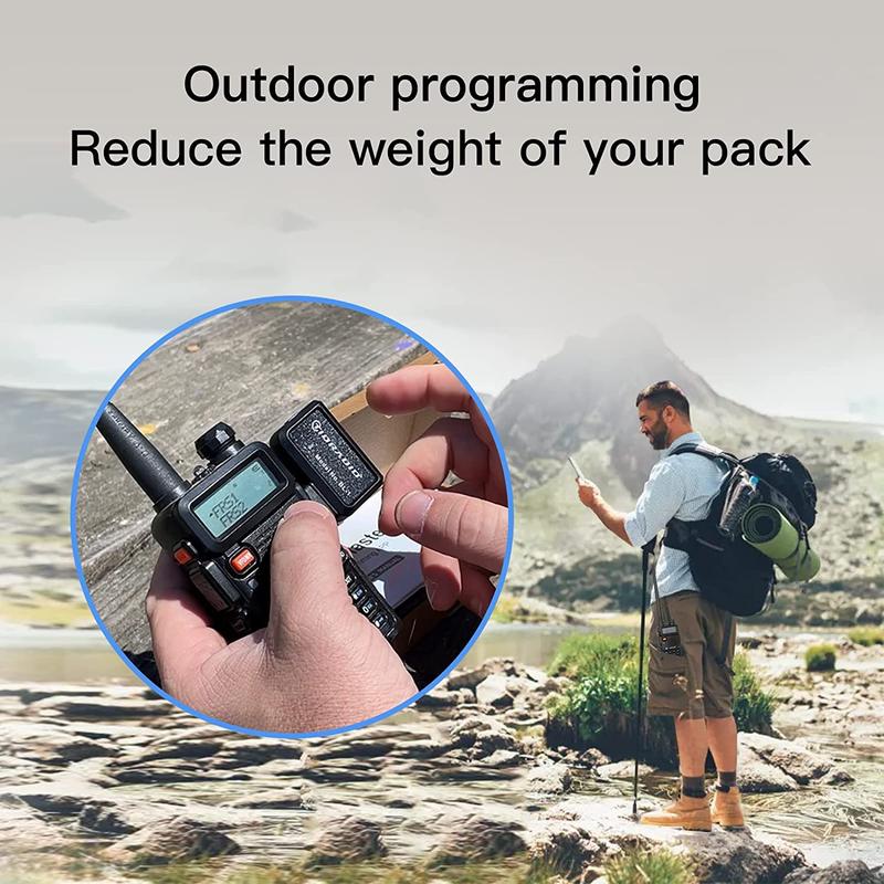 TIDRADIO Ham Radio Wireless Programmer For Walkie Talkie Compact and Lightweight Phone APP & Computer Fast Programming, Replaces Programming Cable,Import Repeater Frequencies with One Click, Suitable for Most Wireless Radios