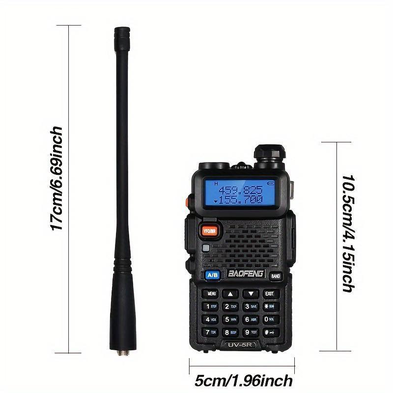 BAOFENG UV-5R Ham Radio, Long Range Two Way Radio, Dual Band 144-148 420-450Mhz Walkie Talkie, Handheld Rechargeable High Power Radio