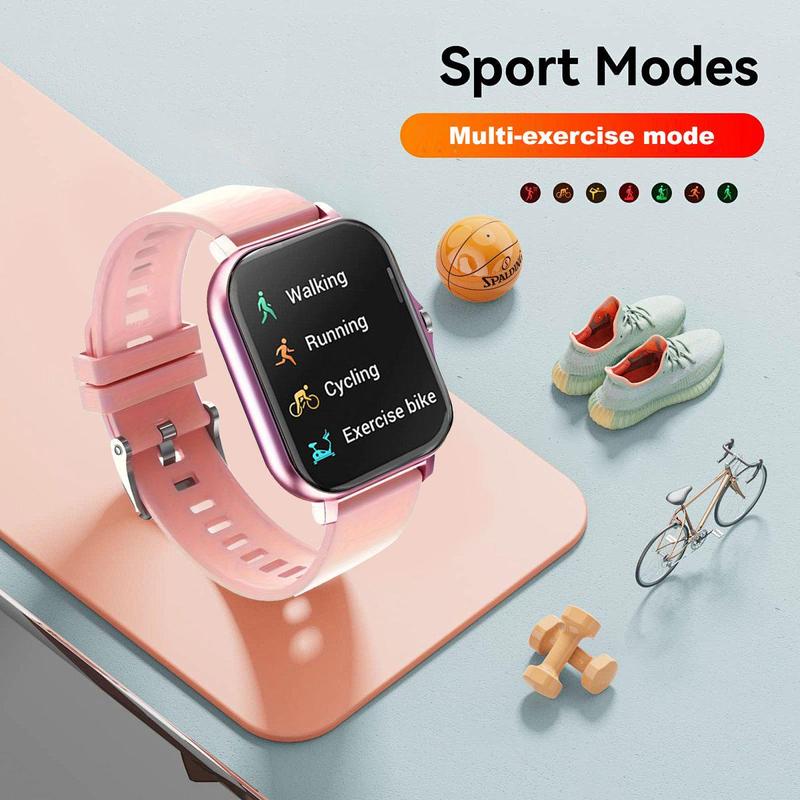 Multifunctional Smart Watch, Fashion Digital Silicone Band Watch with Wireless Calling Dialing & APP Notifications & Music Control