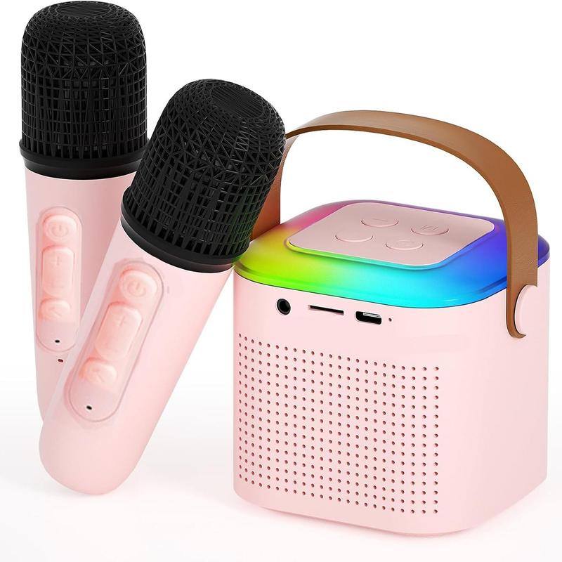 Karaoke Machine, 1 Set Wireless Microphone & Speaker, Bluetooth-compatible Speaker Karaoke Machine for Teenager & Adults, Birthday Gift, Christmas Gift