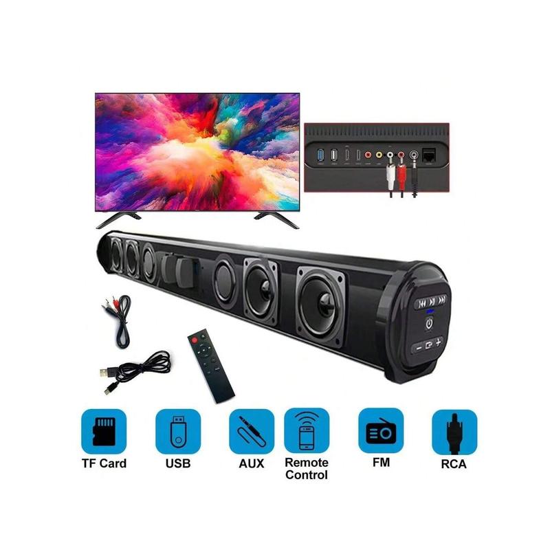 Wireless And Wired TV Speaker Soundbar Stereo Home Theater Sound Bar TF USB RCA