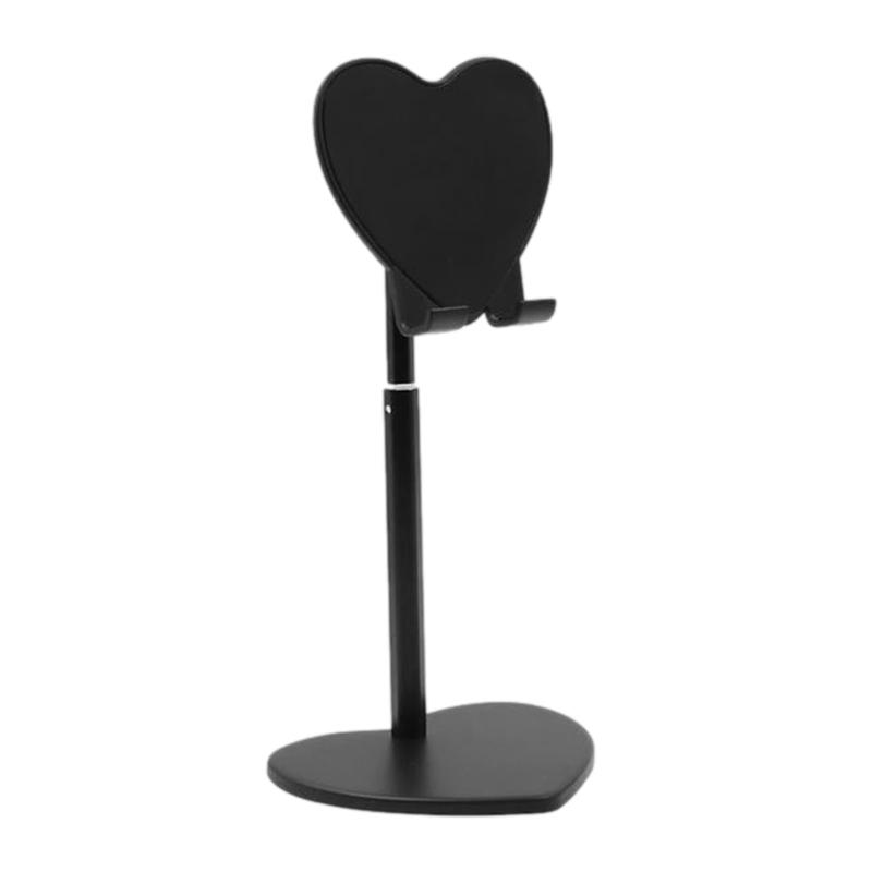 Heart Shaped Phone & Tablet Holder (1 Count), Portable Foldable Rotating Mobile Phone & Tablet Holder, Phone Accessories for Home Office