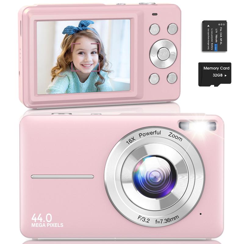 Digital Camera, FHD 1080P Camera, Digital Point and Shoot Camera with 16X Zoom Anti Shake,Suitable for teenagers and beginners