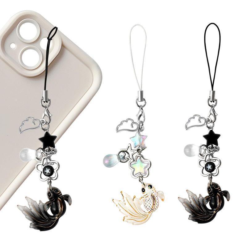 Cute Fish Design Phone Chain, Fashionable Phone Lanyard, Phone Strap for Women & Girls, Fashion Phone Accessories for iPhone 15 Pro Max