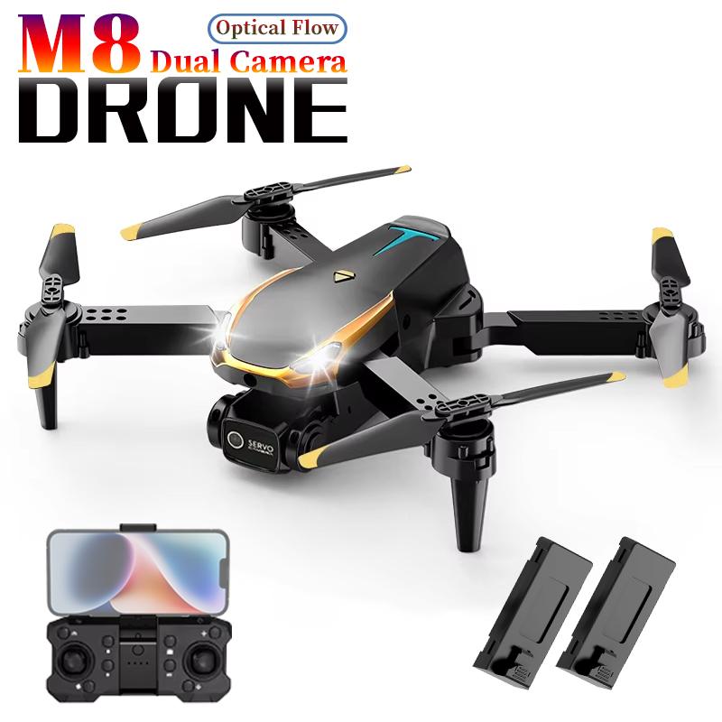 4K M8 Toy Outdoor Drone - Cool Features: Optical Flow Obstacle Avoidance & Electronic Speed Controller. Includes Accessories, Cameras. Bluetooth Rechargeable Wireless Fun