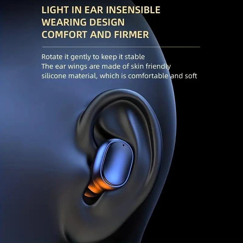 Wireless In-ear Design Earphone, Bluetooth-compatible Wireless Earphone with Charging Case, Noise Cancelling Earbuds for Sports, Gaming, Running