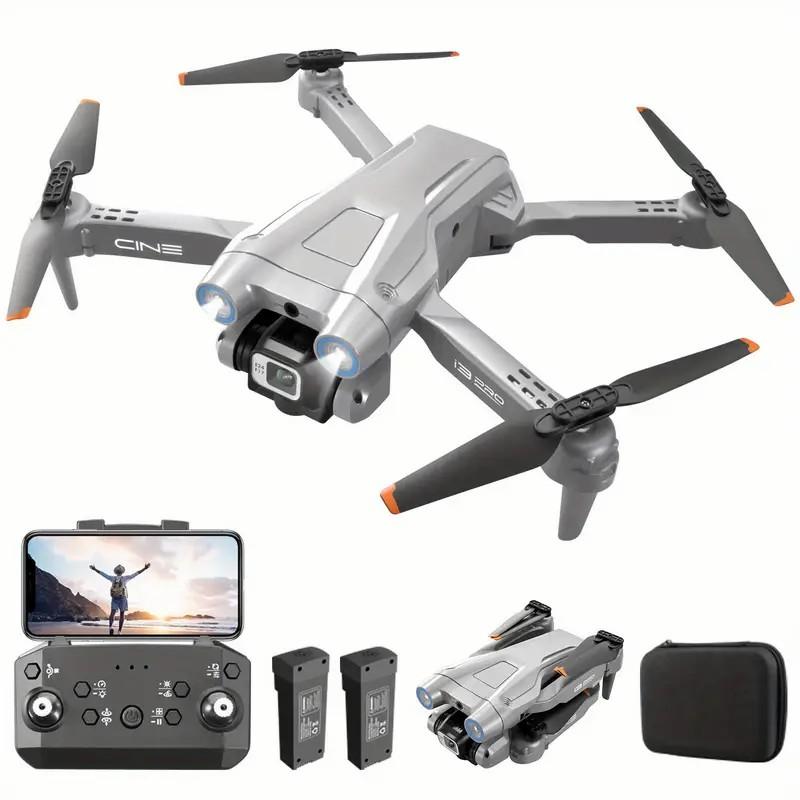 4K High-definition Dual-camera Drone, Imitation Titanium Alloy Appearance, One-keyTakeoff  Landing  Return, Obstacle Avoidance Switch, Adjustable Camera and Light Control, Optical Flow Positioning Technology! The Best Choice for Christmas Gifts.