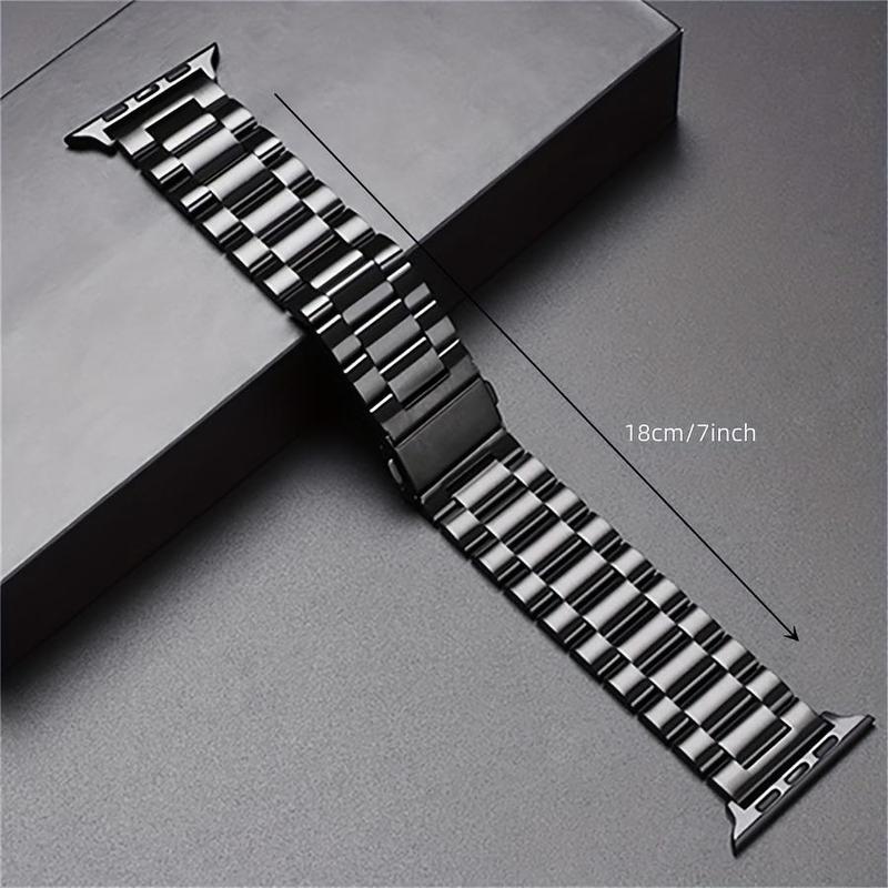 2 In 1 Stainless Steel Watch Band with Soft Protector Case, Summer Gifts, Replacement Watch Band Compatible With Apple Watch 8 7 6 5 4 SE