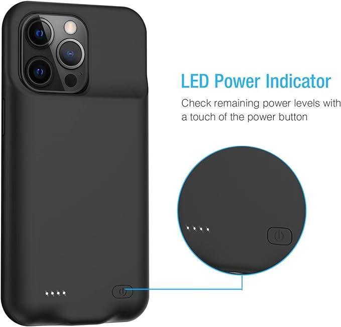 Entronix Battery Charging Case For iPhone 16 15 14 13 12 11 XR, Galaxy S23 S22 S21, Portable Charger Case 7000mAh, Slim Rechargeable Accessories