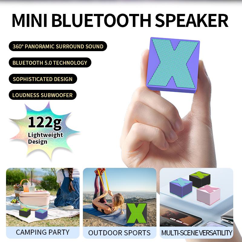 SPRING BIG SALE!Mini Bluetooth Speaker,Wireless Portable Speakers,with cool colors, compact and portable.support  360surround sound, High sound quality  With noise reduction Design for Surrounding Sound Portable Speaker for Home, Outdoor, Sports, Party