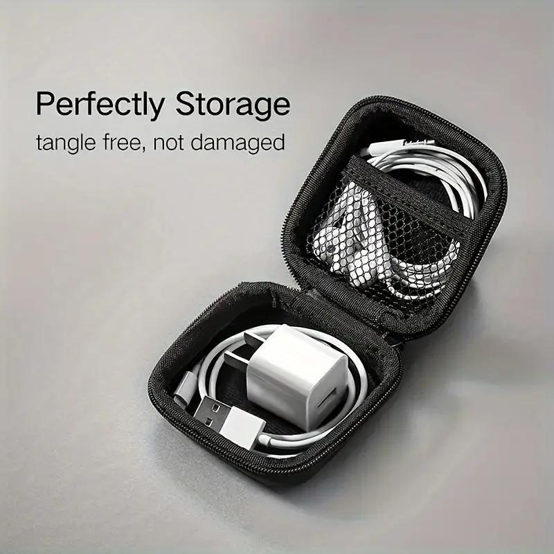 Portable Headphone Case, Durable Storage Box for AirPods & Ear Pads & Wireless Headphones, Headset Storage Case for Home Office