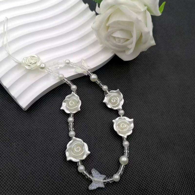 Rose Design Phone Chain, Anti-Drop Phone Lanyard, Phone Strap for Women & Girls, Fashion Phone Accessories for Daily Use