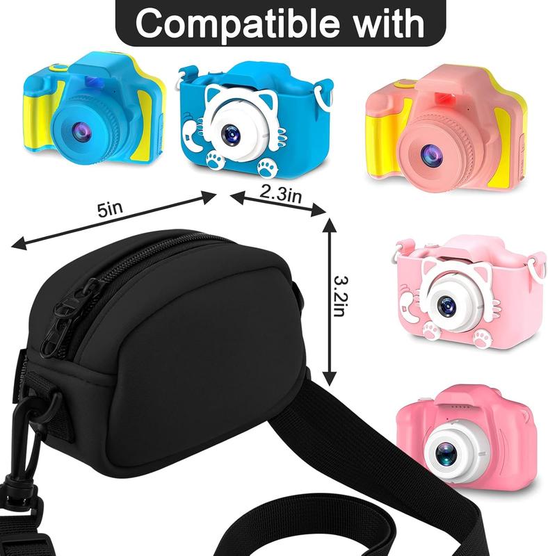 Camera Case Adjustable Crossbody Bag For Seckton for Rindol for Dylanto for Desuccus Kodak Pixpro  DSCW800 DSCW830 and More Digital Camera,  Storage Extra Pocket Fits Accessories