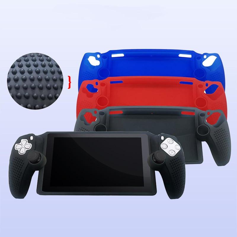 Silicone Protective Case with Stick Caps, Protective Cover Compatible with PlayStation Portal, Console Accessories